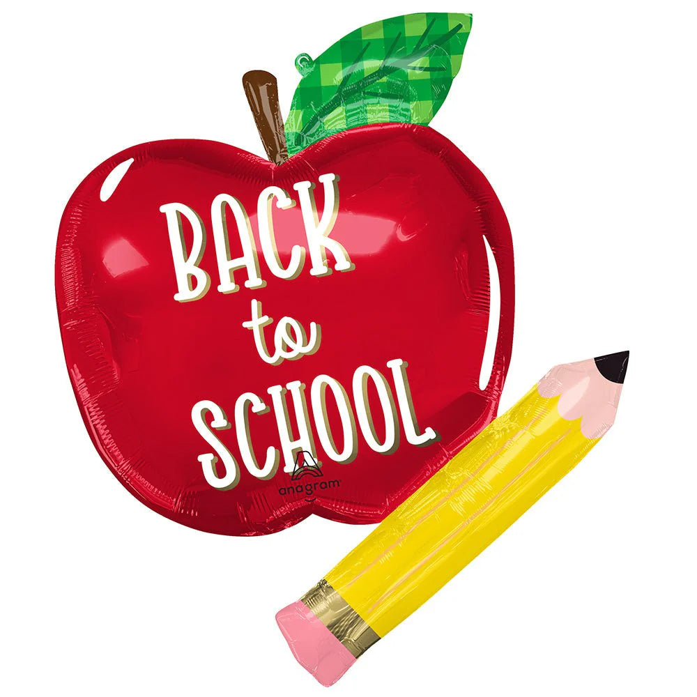 Anagram 31" Back To School Apple And Pencil